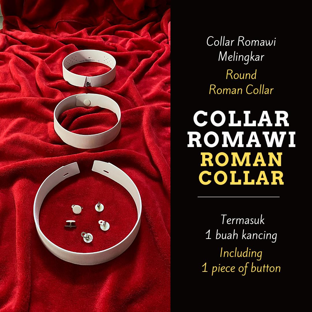 Collar Romawi atau Roman Collar Melingkar dari Plastik