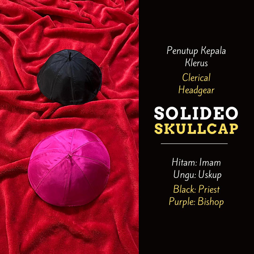 Solideo atau Topi Uskup/Imam atau Zucchetto atau Skullcap