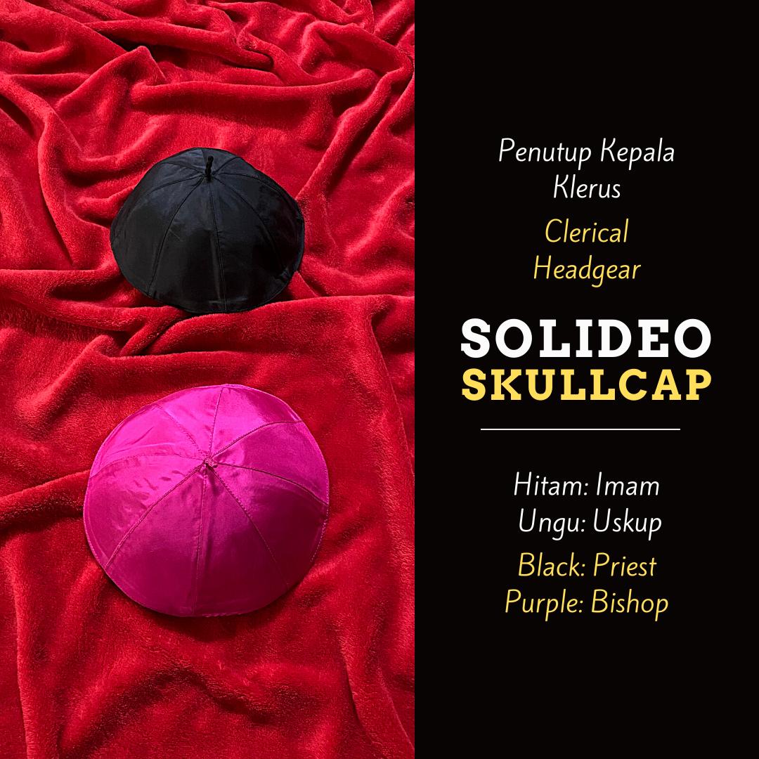 Solideo atau Topi Uskup/Imam atau Zucchetto atau Skullcap