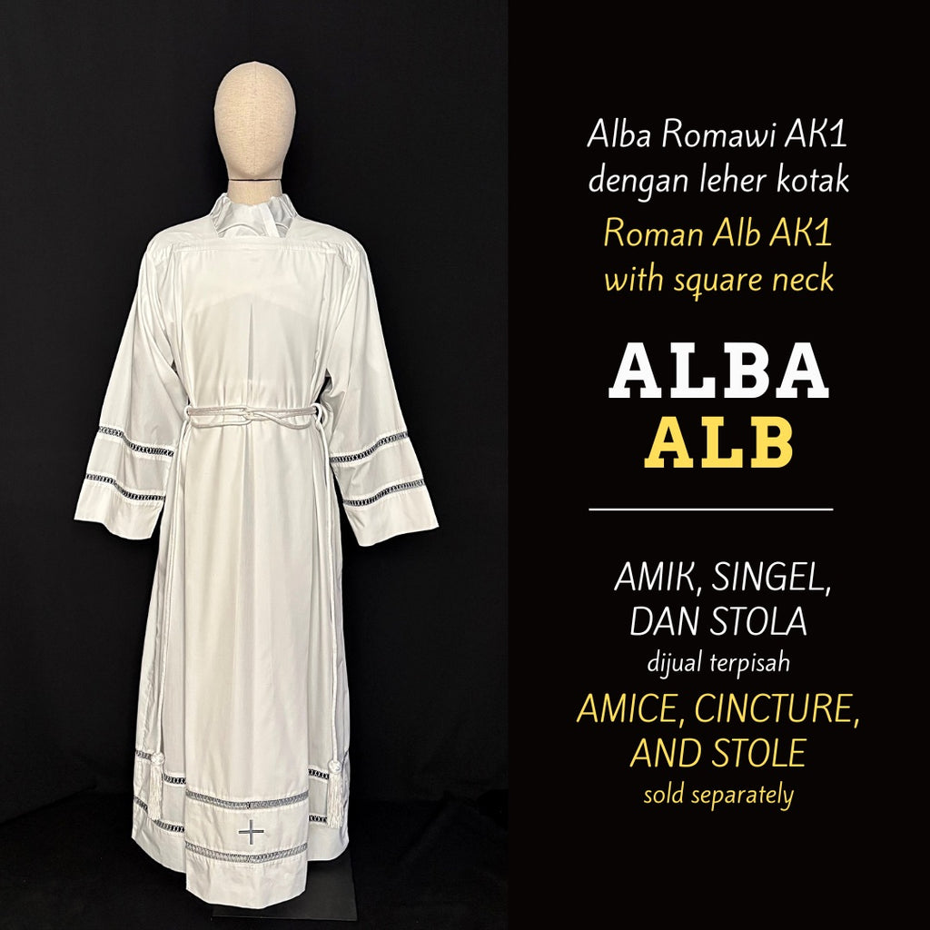 Alba Leher Kotak - Model Romawi