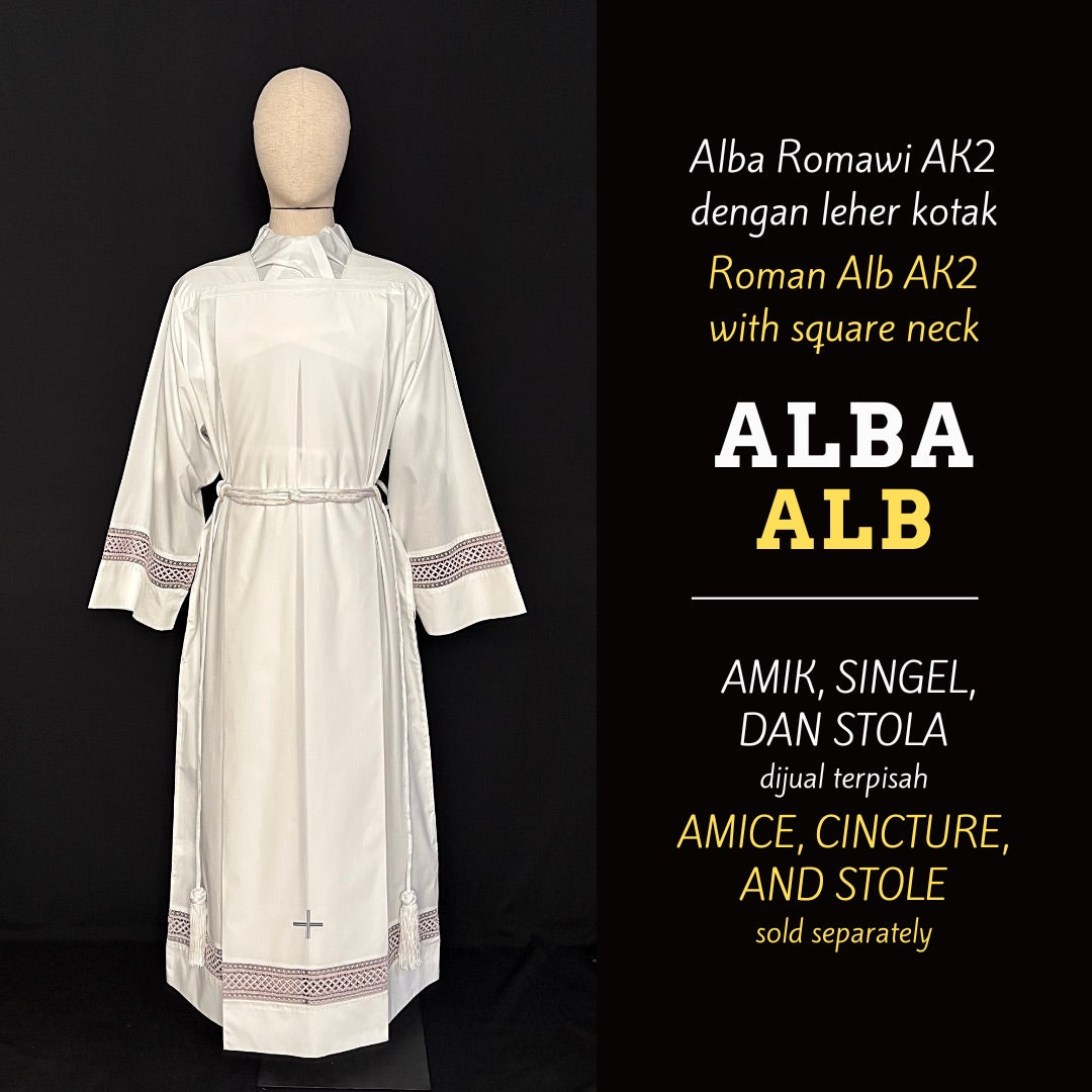 Alba Leher Kotak - Model Romawi