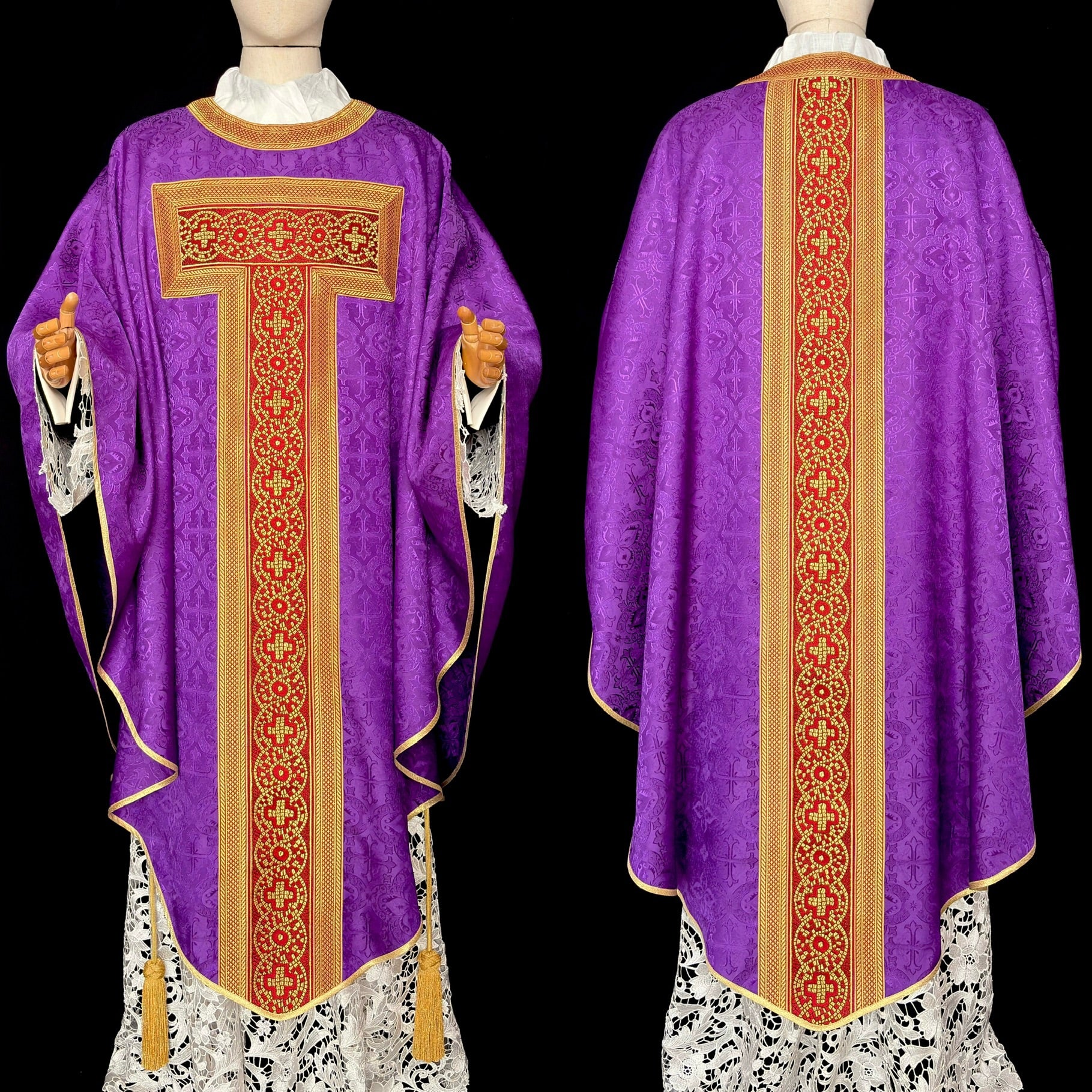 Kasula atau Busana/Jubah Misa Premium - Model Gothic KNT01
