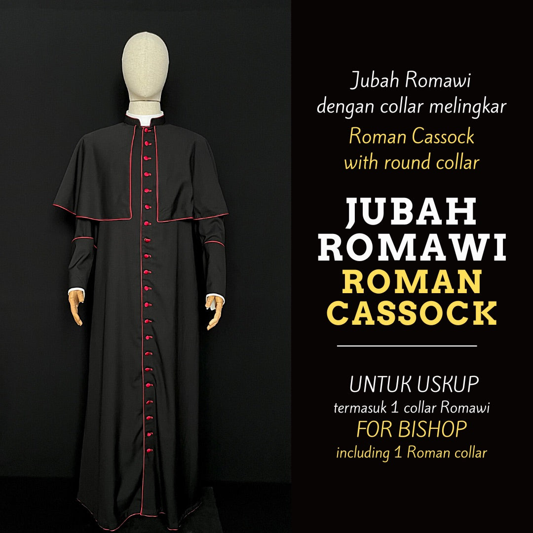Jubah Premium Collar Melingkar