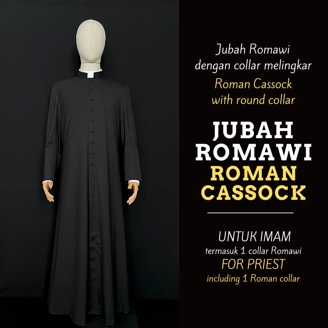 Jubah Premium Collar Melingkar