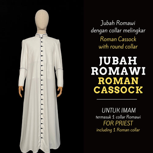 Jubah Premium Collar Melingkar