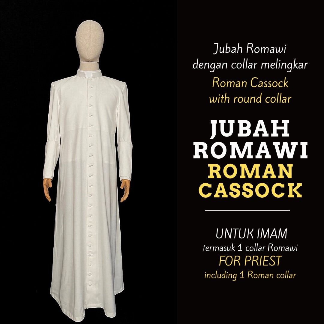 Jubah Premium Collar Melingkar