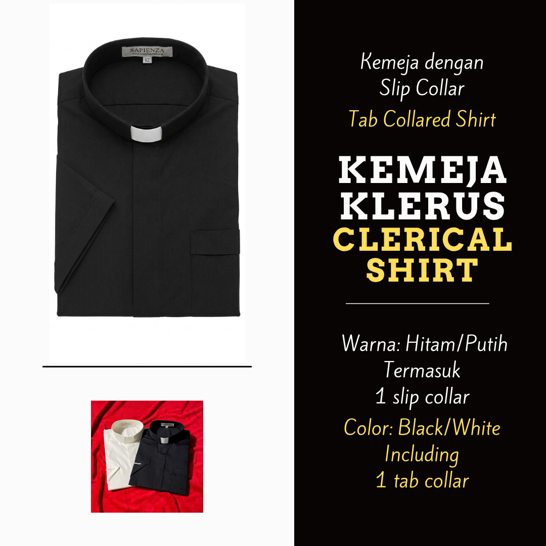 Kemeja Imam Slip Collar - Lengan Pendek