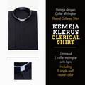 Kemeja Imam Collar Melingkar - Lengan Panjang