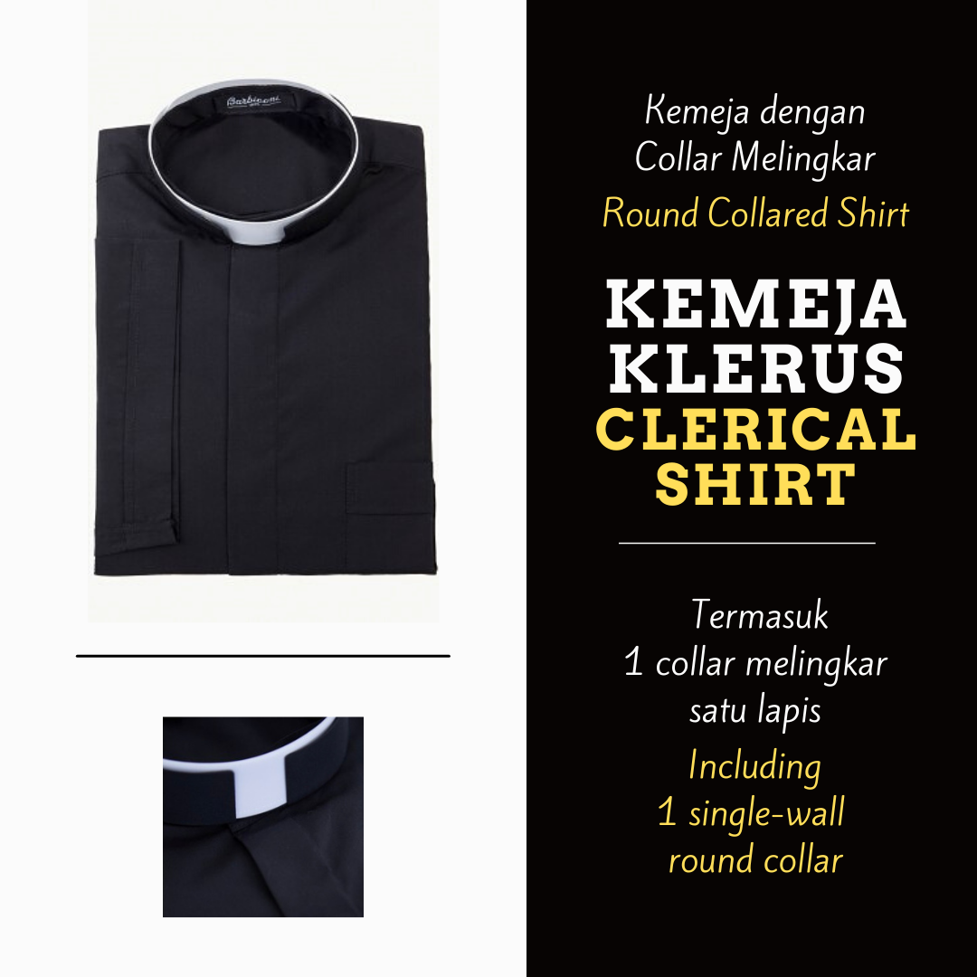 Kemeja Imam Collar Melingkar - Lengan Panjang