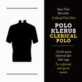 Polo Imam Collar Permanen - Lengan Pendek