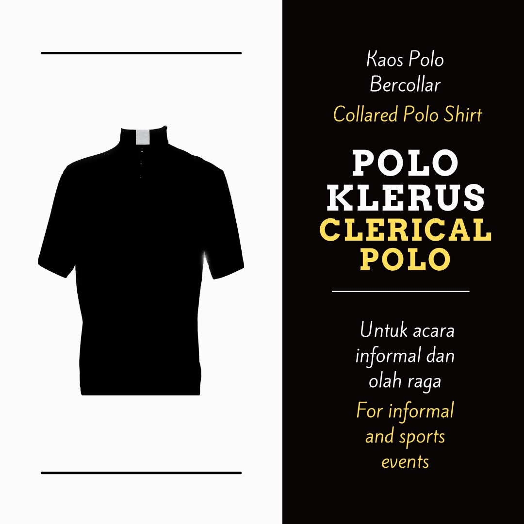 Polo Imam Collar Permanen - Lengan Pendek