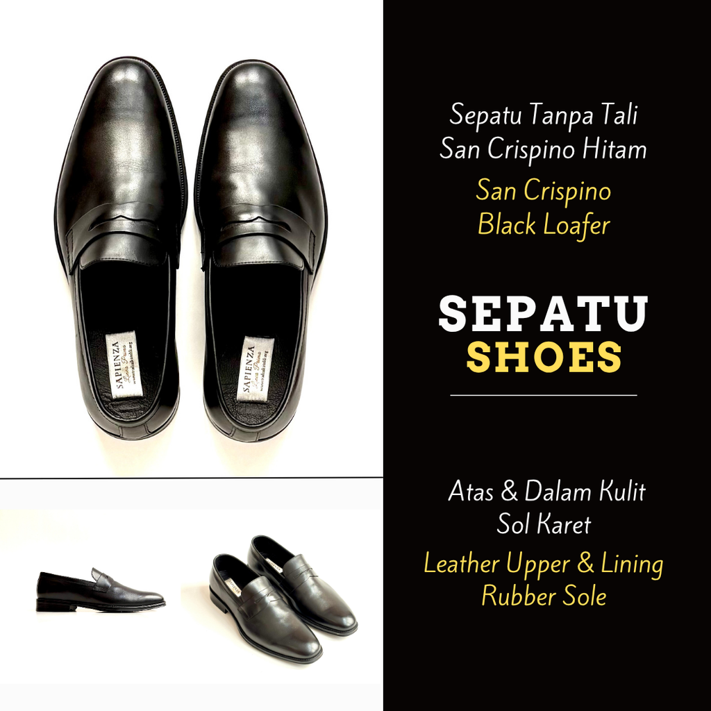 Sepatu Pria Loafer Kulit Asli - Model San Crispino