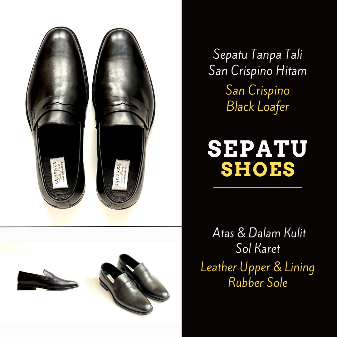 Sepatu Pria Loafer Kulit Asli - Model San Crispino